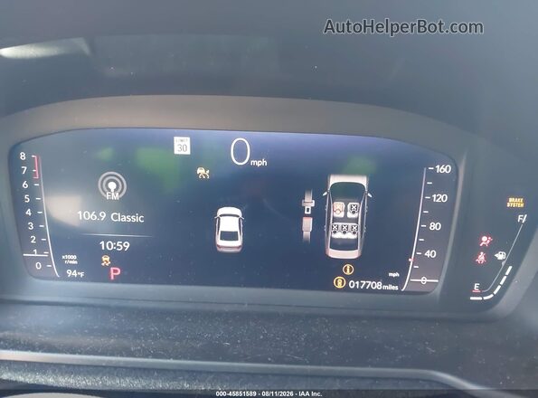 1HGCY1F22SA036274 2025 HONDA ACCORD White Հետևի նստատեղերի տեսք