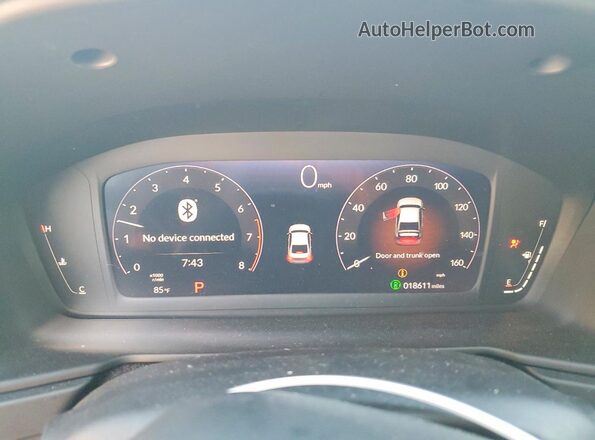 1HGCY1F22SA068948 2025 HONDA ACCORD Серебряный Вид щитка приборов