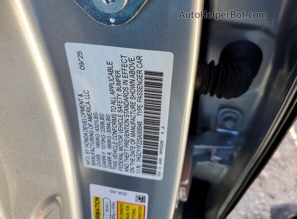 1HGCY1F22SA068948 2025 HONDA ACCORD Серебряный Вид подкапотного пространства