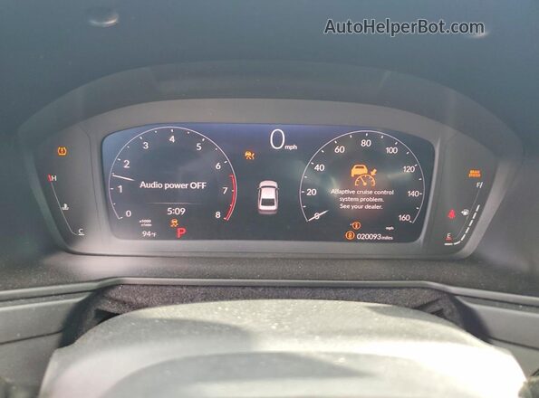 1HGCY1F22SA070523 2025 HONDA ACCORD Gray ხელსაწყოთა პანელის ხედი