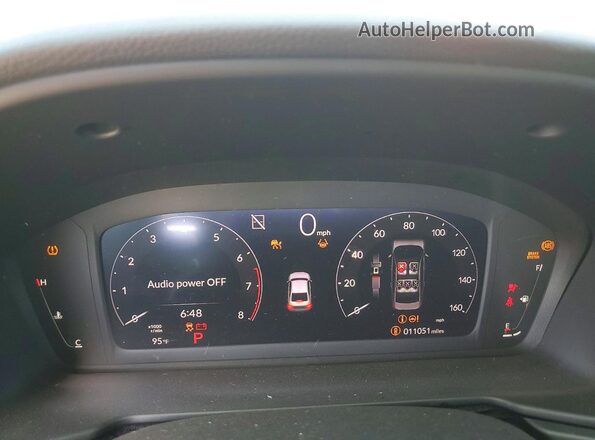 1HGCY1F22SA075446 2025 HONDA ACCORD Charcoal Widok zestawu wskaźników