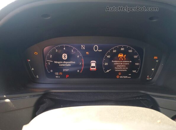 1HGCY1F25PA004362 2023 HONDA ACCORD Charcoal Instrument cluster view