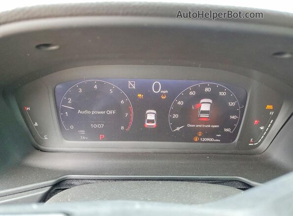 1HGCY1F25PA009528 2023 HONDA ACCORD Red Սարքավորումների վահանակի տեսք