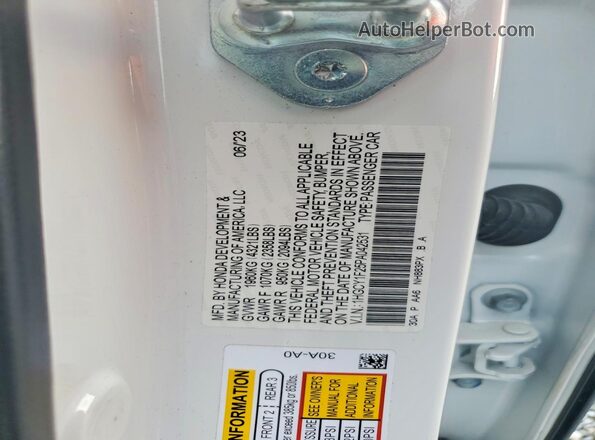 1HGCY1F25PA042531 2023 HONDA ACCORD White Вид підкапотного простору