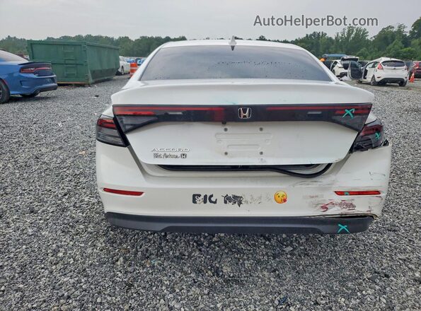 1HGCY1F25PA042531 2023 HONDA ACCORD White Вид ззаду