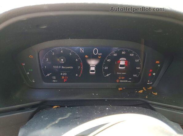 1HGCY1F26RA000873 2024 HONDA ACCORD Красный Вид щитка приборов