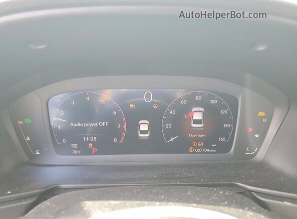 1HGCY1F28SA056769 2025 HONDA ACCORD White Widok zestawu wskaźników