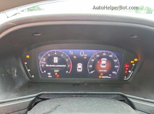 1HGCY1F29RA088107 2024 HONDA ACCORD Gray Instrument cluster view