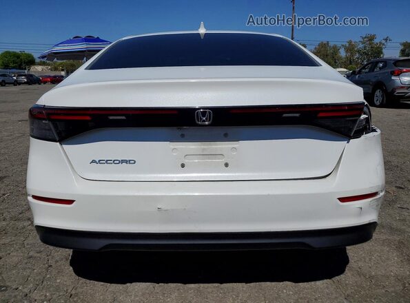 1HGCY1F2XRA012895 2024 HONDA ACCORD White Rear view