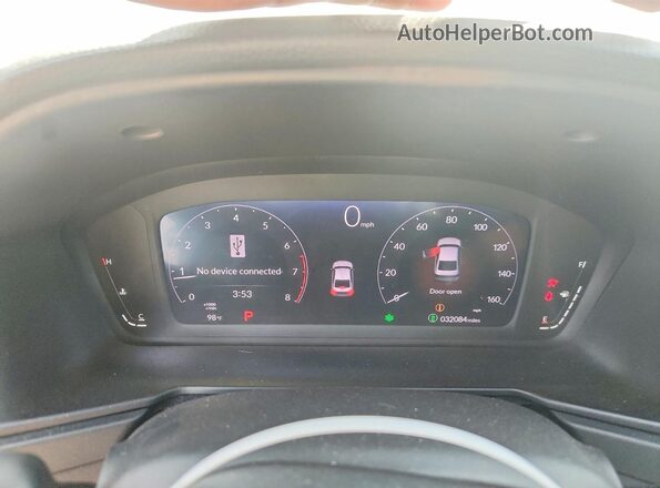 1HGCY1F2XRA089296 2024 HONDA ACCORD White ხელსაწყოთა პანელის ხედი