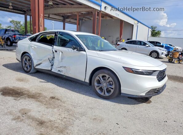 1HGCY1F30PA019702 2023 HONDA ACCORD White Передня права чверть