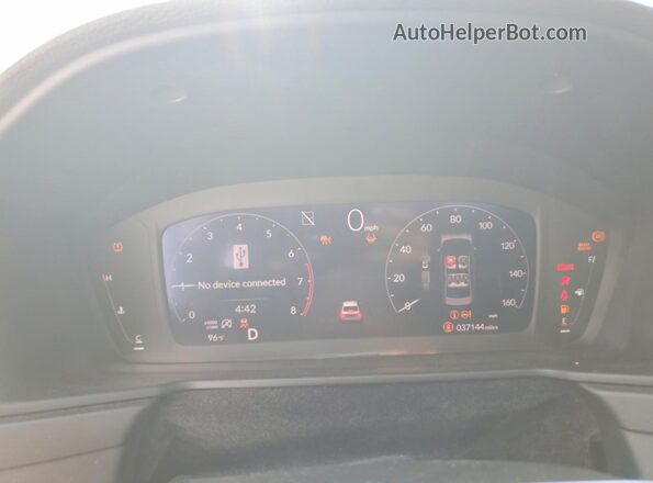 1HGCY1F30PA019702 2023 HONDA ACCORD White Вид щитка приладів
