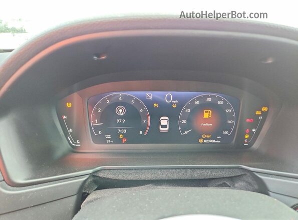 1HGCY1F30RA022005 2024 HONDA ACCORD Black Instrument cluster view