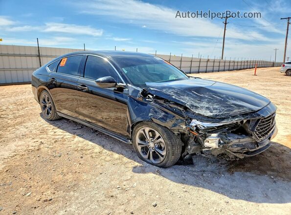 1HGCY1F31PA011026 2023 HONDA ACCORD Black Передня права чверть
