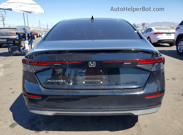 1HGCY1F31PA015402 2023 HONDA ACCORD Black Вид ззаду