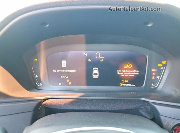 1HGCY1F31PA015402 2023 HONDA ACCORD Black Вид щитка приладів