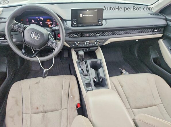 1HGCY1F31PA034399 2023 HONDA ACCORD White წინა პანელის ხედი