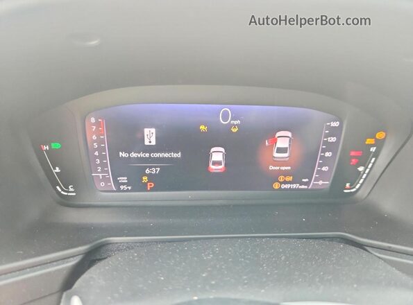 1HGCY1F31PA034399 2023 HONDA ACCORD White ხელსაწყოთა პანელის ხედი