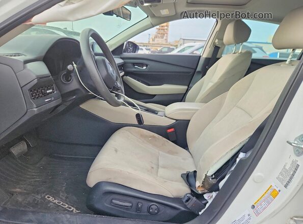 1HGCY1F31PA034399 2023 HONDA ACCORD White წინა სალონის ხედი