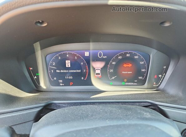 1HGCY1F31PA058637 2023 HONDA ACCORD Burgundy Вид щитка приладів