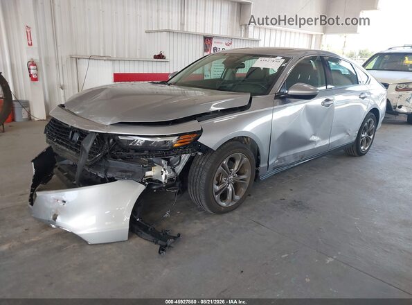 1HGCY1F32PA033567 2023 HONDA ACCORD Silver წინა მარცხენა ხედი სამი მეოთხედიდან