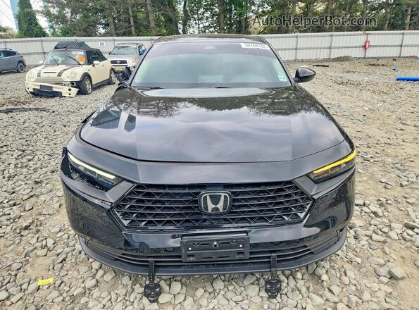 1HGCY1F32PA060011 2023 HONDA ACCORD Black Widok z przodu