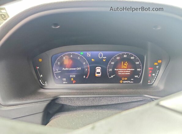 1HGCY1F32PA060011 2023 HONDA ACCORD Black Widok zestawu wskaźników