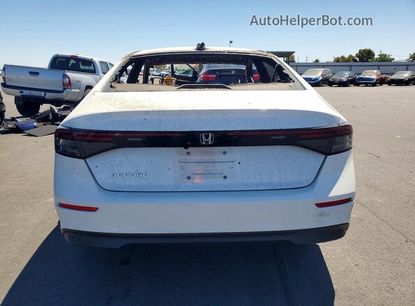 1HGCY1F34PA049320 2023 HONDA ACCORD White Вид ззаду