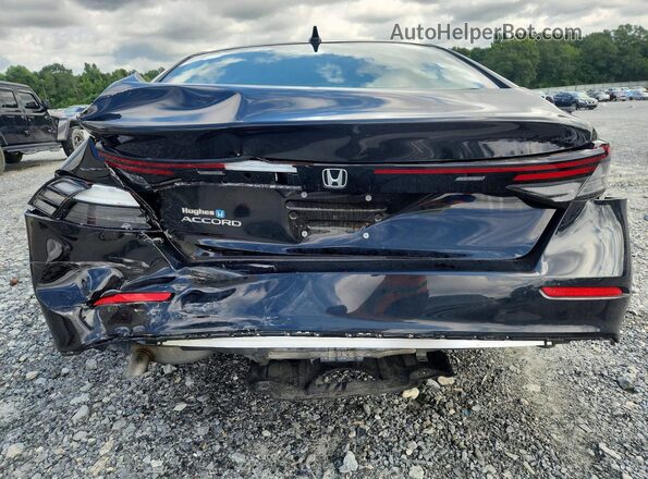 1HGCY1F34PA057661 2023 HONDA ACCORD Black Widok z tyłu
