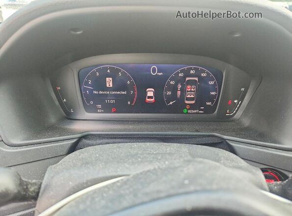 1HGCY1F34PA057661 2023 HONDA ACCORD Black Widok zestawu wskaźników