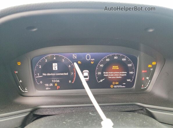1HGCY1F34RA066198 2024 HONDA ACCORD Blue Вид щитка приладів