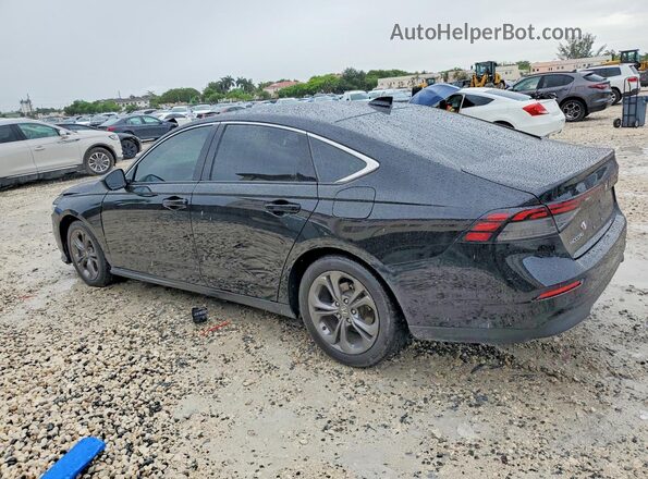 1HGCY1F34RA075466 2024 HONDA ACCORD Black უკანა მარცხენა