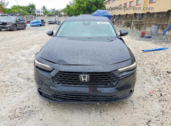 1HGCY1F34RA075466 2024 HONDA ACCORD Black წინა ხედი