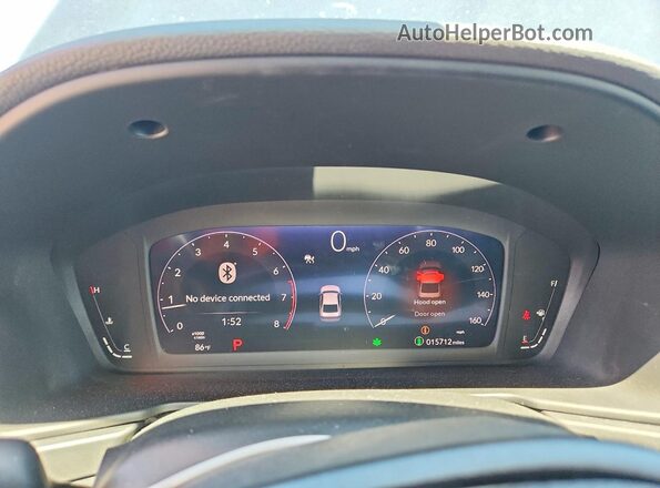 1HGCY1F34RA082353 2024 HONDA ACCORD Blue Вид щитка приладів