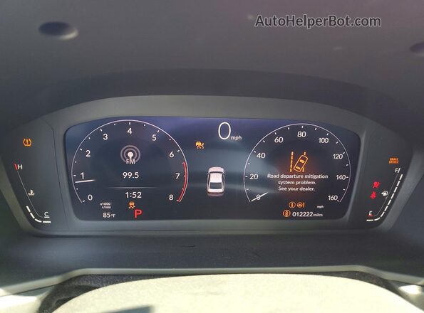 1HGCY1F34RA090968 2024 HONDA ACCORD Red Instrument cluster view