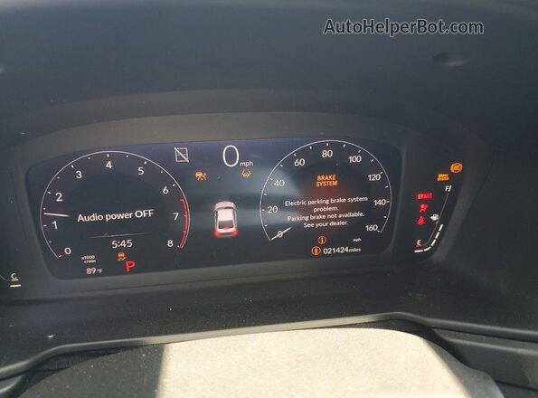 1HGCY1F35RA043125 2024 HONDA ACCORD Silver Widok zestawu wskaźników
