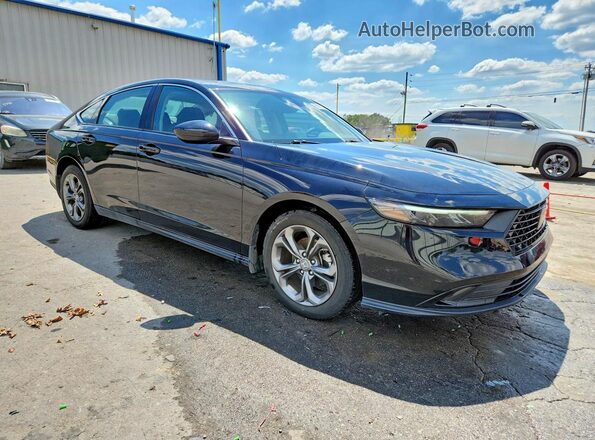 1HGCY1F35RA063262 2024 HONDA ACCORD Черный Передняя правая четверть