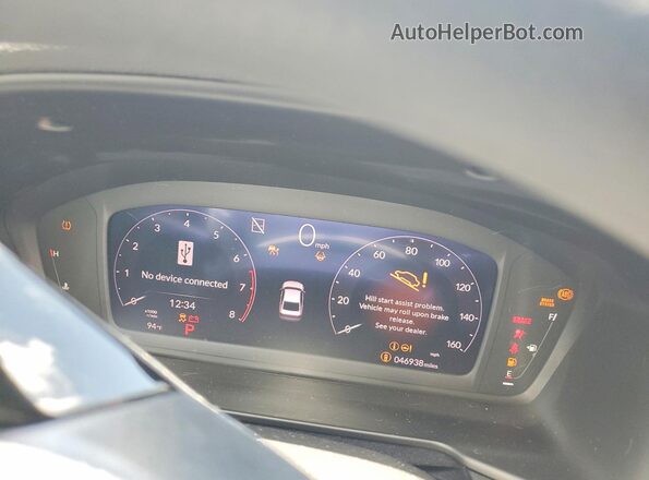 1HGCY1F36PA042451 2023 HONDA ACCORD White Vista del cuadro de instrumentos