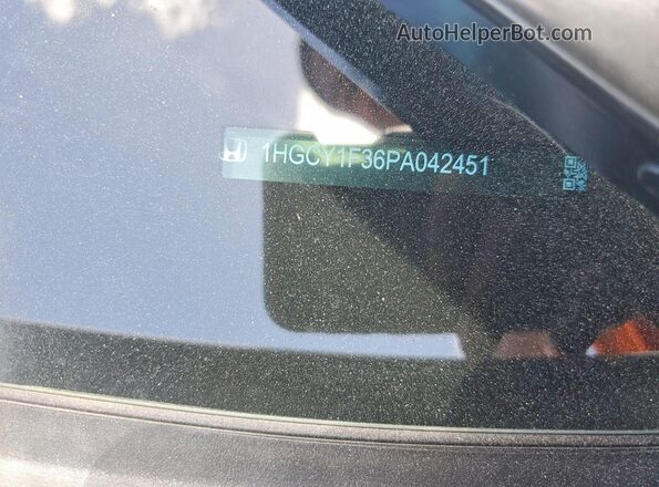 1HGCY1F36PA042451 2023 HONDA ACCORD White Vista del compartimento del motor