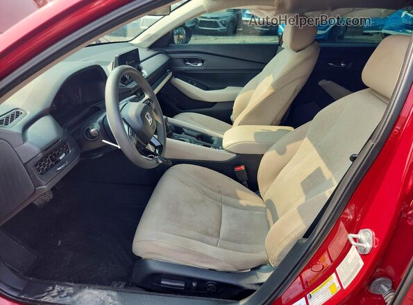 1HGCY1F36PA058245 2023 HONDA ACCORD Red Widok wnętrza z przodu