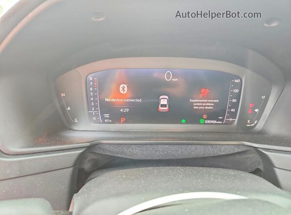 1HGCY1F36PA058245 2023 HONDA ACCORD Red Widok zestawu wskaźników