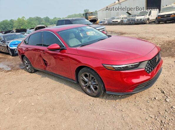 1HGCY1F36PA058245 2023 HONDA ACCORD Red Przód prawy