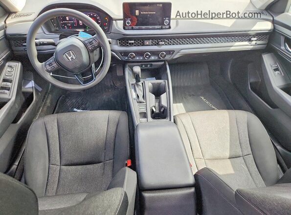 1HGCY1F36PA059489 2023 HONDA ACCORD Black წინა პანელის ხედი