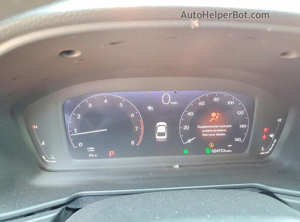 1HGCY1F36RA049418 2024 HONDA ACCORD Red Widok zestawu wskaźników