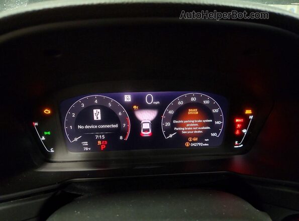 1HGCY1F37PA022323 2023 HONDA ACCORD Black Սարքավորումների վահանակի տեսք