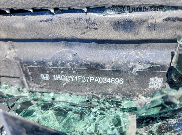 1HGCY1F37PA034696 2023 HONDA ACCORD Gray Vista interior de 360 grados