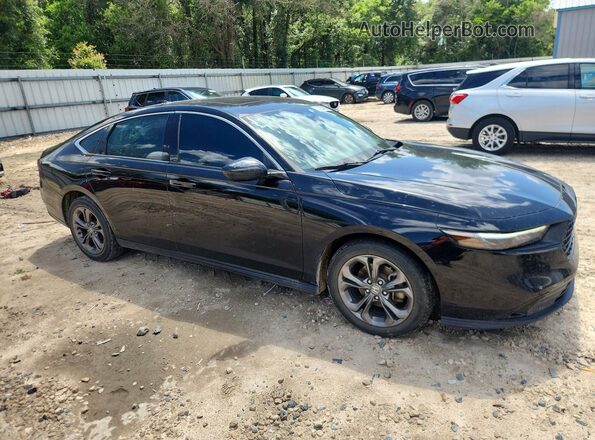 1HGCY1F37PA040241 2023 HONDA ACCORD Black Передня права чверть
