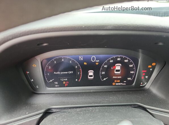 1HGCY1F37RA001023 2024 HONDA ACCORD Blue Вид щитка приладів