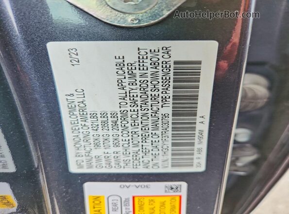 1HGCY1F37RA030795 2024 HONDA ACCORD Black Շարժիչի բաժամունքի տեսք