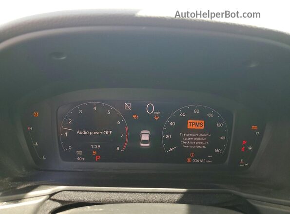1HGCY1F37RA078460 2024 HONDA ACCORD White Vista del cuadro de instrumentos